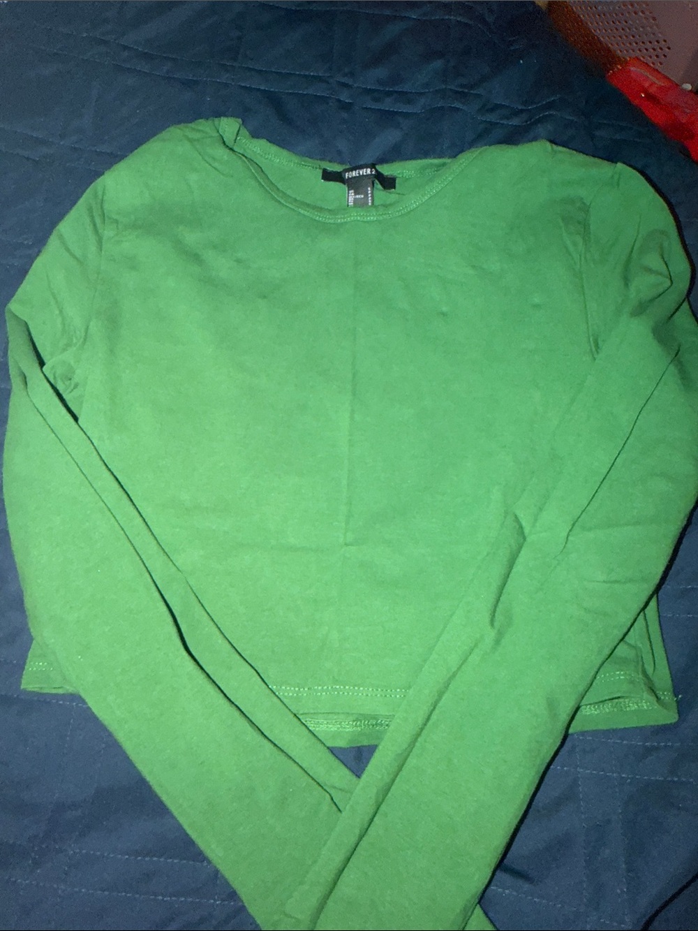 Forever 21 Bright Green Crewneck Sweater